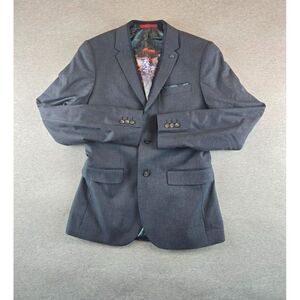 Ted Baker London Blazer Suit Jacket Men's Size 2‎ Small Floral Painting Lining